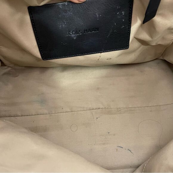 Cole Haan Black Leather Shoulder Purse - Picture 5 of 6